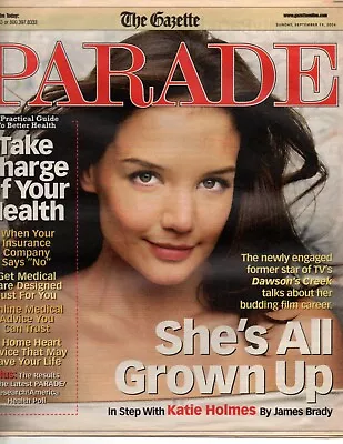 Parade Magazine September 19 2004 Katie Holmes Guide To Better Health • $13.50
