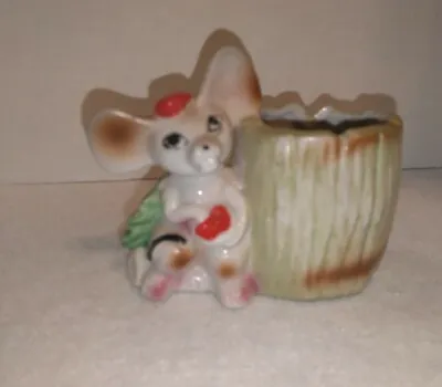 Ceramic Mouse Planter Vintage • $15