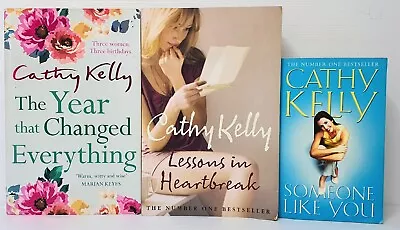 3 X Cathy Kelly  Paperback Book Bundle Bulk Lot Romance Womans Fiction Novels • $21.90