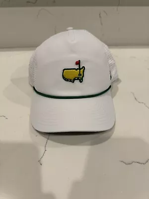 2024 Masters White Performance Tech Rope Hat NEW • $69