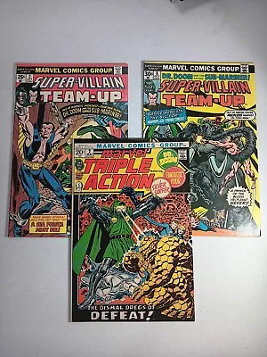 Marvel Super-Villain Team-Up #2 And #8.. And Triple Action #2...(3 Books) • $8.95