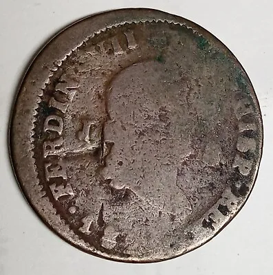 1820  SPAIN FERDINAND VII  8 Maravedis J COIN RARE!!! • $13.75