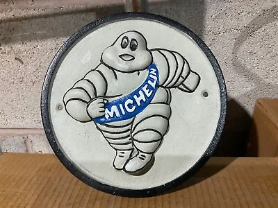 Michelin Man Tyres  Cast Iron Sign Vintage Type Wall Plaque - Ideal Workshop Etc • £19.95