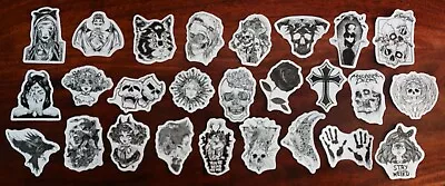 26 X 'STAY GOTH STAY WEIRD' SMALL CUT SHAPED STICKER DECALS (SET 9) *GOTHIC *NEW • £3.40