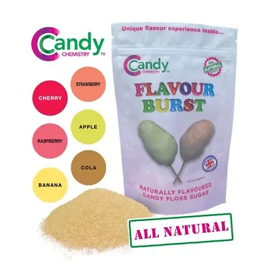 Candy Chemistry ALL NATURAL Candy Floss Flavour Burst Sugar - Selection Packs • £14.99