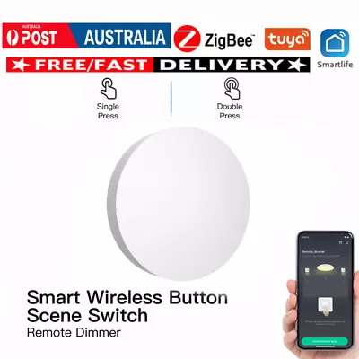 Tuya ZigBee Button Scene Switch Smart Linkage Battery Powered • $19.99