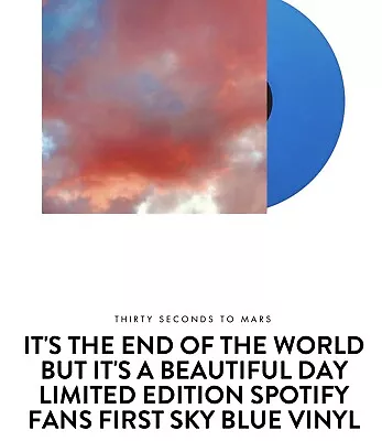 30 Seconds To Mars Limited Edition Blue Vinyl • £36.50