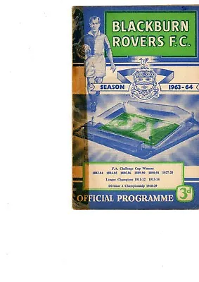 £2.34 • Buy 09/10/63 Blackburn V Bolton First Division Free Postage 63/64 