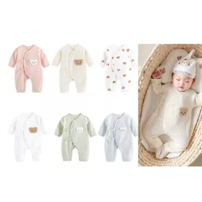 Cotton Baby Romper Unisex Baby Bodysuit Jumpsuit Long Sleeve Romper For Babies • $20.96