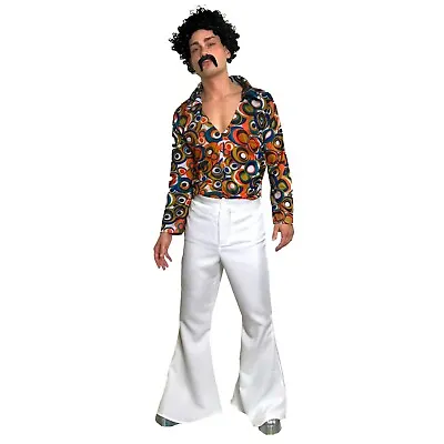 £12.49 • Buy  60s 70s Flares Flared Trousers Mens Disco Groovy Saturday Night Fever