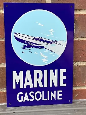 Marine Gasoline Reroduction Sign Oil Garage  • $19.99