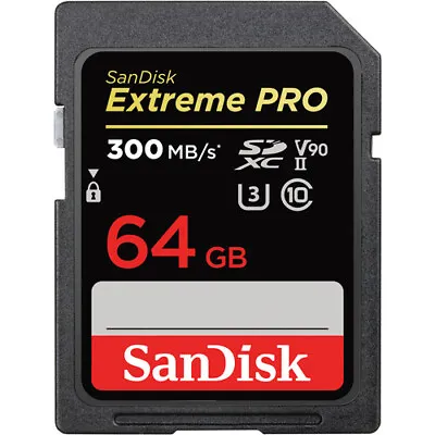 SanDisk 64GB Extreme PRO SDXC UHS-Il Memory Card - SDSDXDK-064G-GN4IN • $64.99