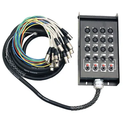 12 Channel 25 Foot XLR Snake Cable (XLR & 1/4  TRS Returns) Stage Pro Audio DJ • $173.99