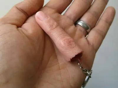 Severed Finger Keyring Silicone Prop - Realistic Halloween FX Movie Prop • £15.99