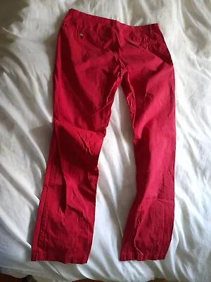 Blazer Mens Trousers Red Waist 34  Long Straight STYLISH SMART GREAT! CHEAP!! • £9.99