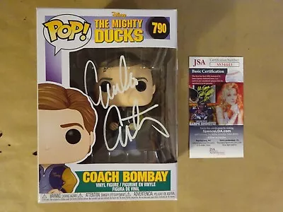 Signed Emilio Estevez Autographed Gordon Bombay Mighty Ducks Funko Pop JSA COA • $115