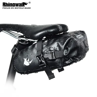 RHINOWALK Bike Saddle Bag Full Waterproof Road Mountain Bike Rear Seat Bag 1.8L • $23.14