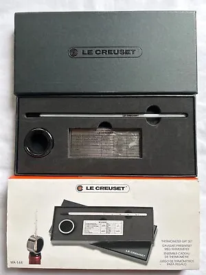 Le Creuset Screwpull Wine Thermometer Wine Collar Drip Ring Gift Set New • £12.53
