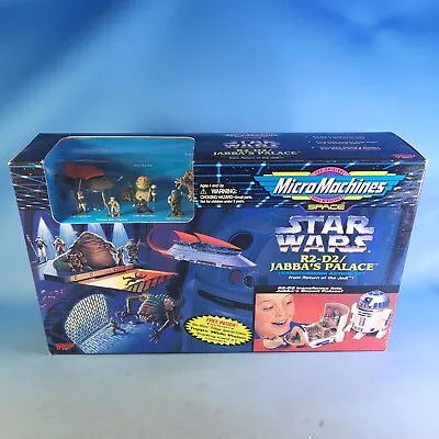 STAR WARS Micro Machines R2-D2/Jabba's Palace Playset Galoob 1994 New In Box. • $39.99