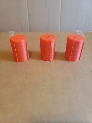 N Scale 1/160 RED 3 Pack Oil/Storage Tanks 3d Printed For Layout FREE SHIPPING • $15.99