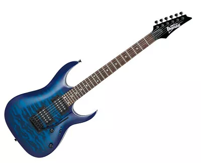 Used Ibanez GRGA120QATBB GIO RGA Electric Guitar - Transparent Blue Burst • $269.99