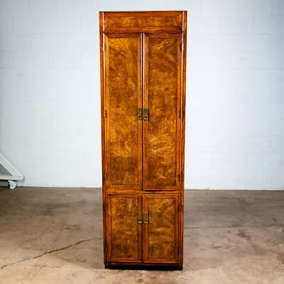 Mid Century Modern Armoire Chest Compact Doors Brass American Martinsville Mcm • $1248.98