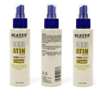 Beaver Hair Fibre Hold Spray Hair Building Fiber Strong Bond Men Women 120ml • £6.99