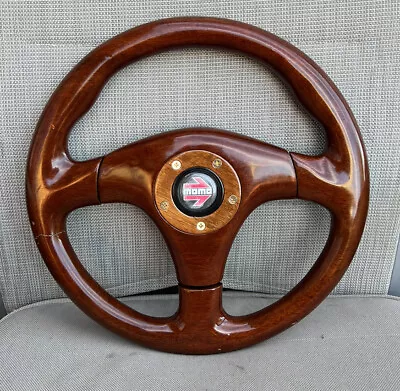 Vintage Classic Momo Wood Steering Wheel & Horn Button Suits Mazda-holden-ford • $128.67