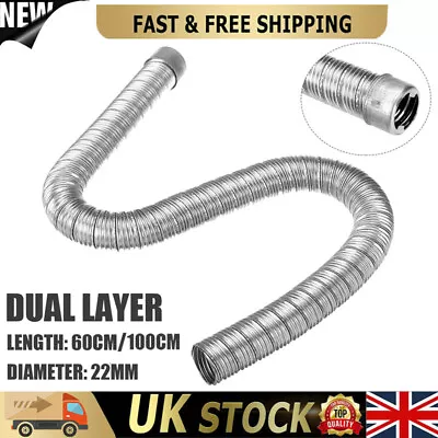 For Eberspacher Webasto Heater Stainless Steel Exhaust HosePipe 22/24mm 60/100CM • £9.89