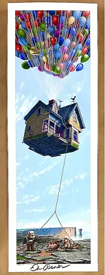 Up Screen Print Thanks For The Adventure Ap #10/25 Mark Englert Ed Asner Signed • $150