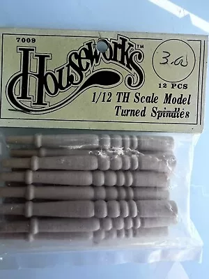 Vintage Houseworks Dollhouse Miniature Turned Spindles #7009 Pack Of 12 • $3.99