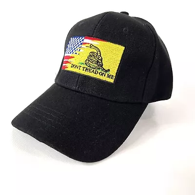 Hi-Quality Don’t Tread On Me Flag Patriot Baseball Hat Black Cap American Unisex • $12.95