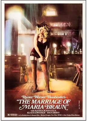 The Marriage Of Maria Braun Movie Poster Fassbinder 1979  *Hollywood Posters* • $95
