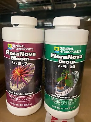 $29.97 • Buy General Hydroponics FloraNova Grow And Bloom Combo Pint - Gh Flora Nova 16oz Pt