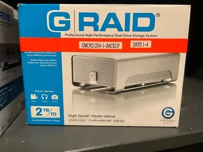 G-Drive/ G-raid G-technology 2-8 GB Drives 7200RPM And UP VARYING GENERATIONS • $50