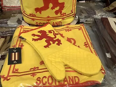 Lion Rampant/ Royal Flag Of Scotland Gauntlet/Oven Glove By Woven Magic • £22.95