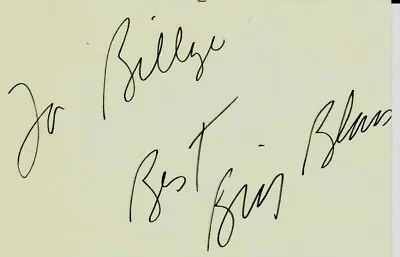 “Fashion Designer” Bill Blass Hand Signed 4X6 Card JG Autographs • $69.99