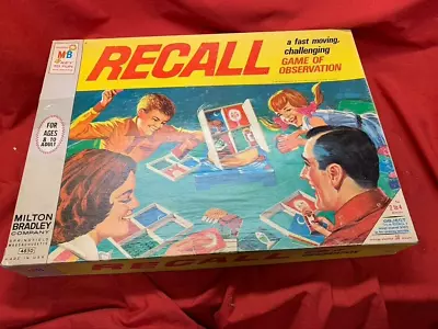 1968 Vintage RECALL Milton Bradley Board Game Of Observation • $28.96