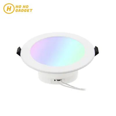 10W WiFi Smart RGBW LED Downlight Remote Control Light Google Home Alexa | 90mm • $24.95