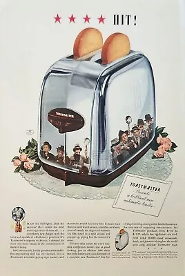 1939 Toastmaster Automatic Toaster Vintage Ad HIT • $9.95