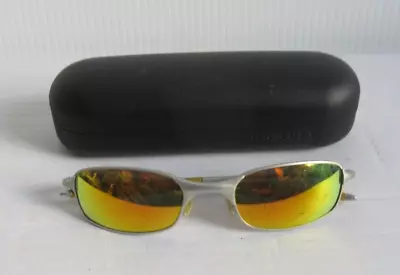 Vintage Oakley E Wire Silver/Yellow Sunglasses • $79.99