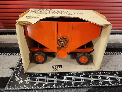 Ertl Allis Chalmers Orange Gravity Feed Wagon 1/16 Pressed Steel Implement • $230