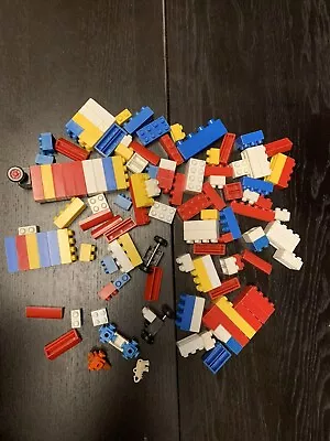 Lot Of Vintage Brick Blocks Unusual Unidentified Primary Colors Plastic • $8.99