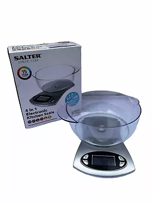 Salter 5kg Electronic Digital Kitchen Scale - Silver • £15.99