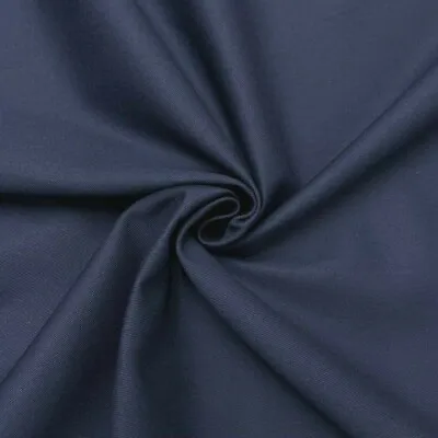 £6.83 • Buy 60  Wide Best Quality Heavy Weight NAVY TWILL Fabric, 100% COTTON - Per Metre