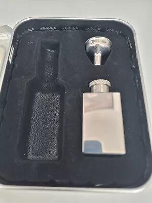 £6.95 • Buy JACK DANIEL'S Mini And Miniature Hip Flask & Funnel Tinned Gift Set