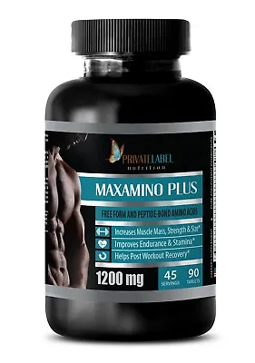 Amino Acids Complex  MAXAMINO PLUS COMPLEX  Muscle Building Supplements -90 Tabs • $22.32