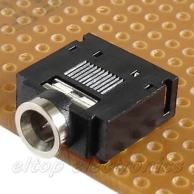 3.5mm Mono/Stereo Jack Socket Audio Connector PCB Mount Switched Contacts X5 • £4.45