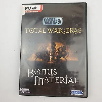 Total War Eras - Bonus Material & Rome Expansion Disc Pc Dvd Rom 2006 Free Post • $15.95