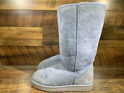 UGG Australia Classic Tall 5815 Light Blue Shearling Boots Size W10 • $70